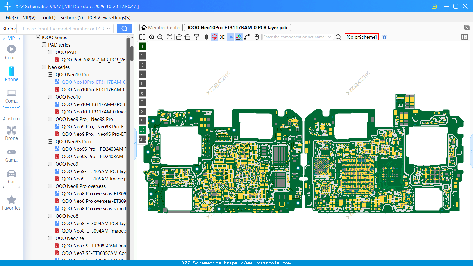 VIVO IQOO Neo10Pro-ET3117BAM-0 PCB Layer